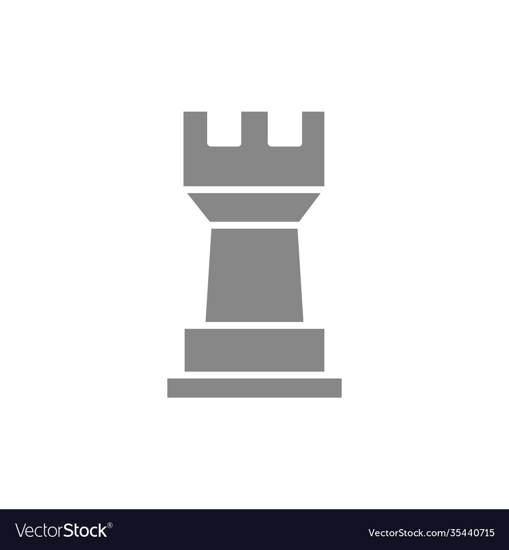 Chess rook Royalty Free Vector Image - VectorStock