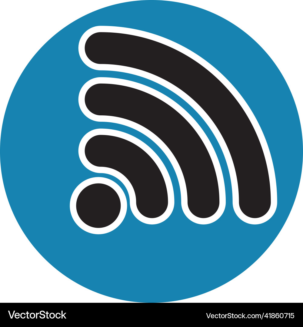 Wireless logo template Royalty Free Vector Image