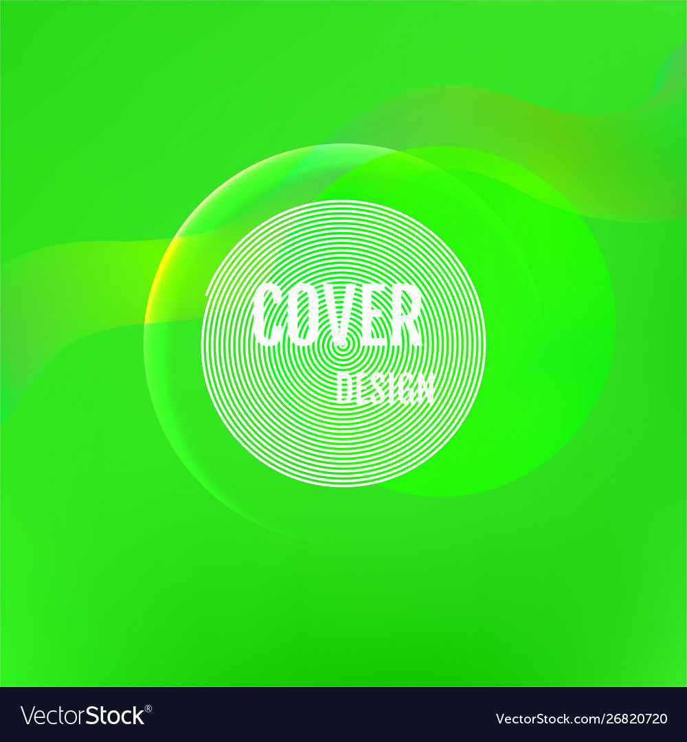 Abstract green light background geometric Vector Image