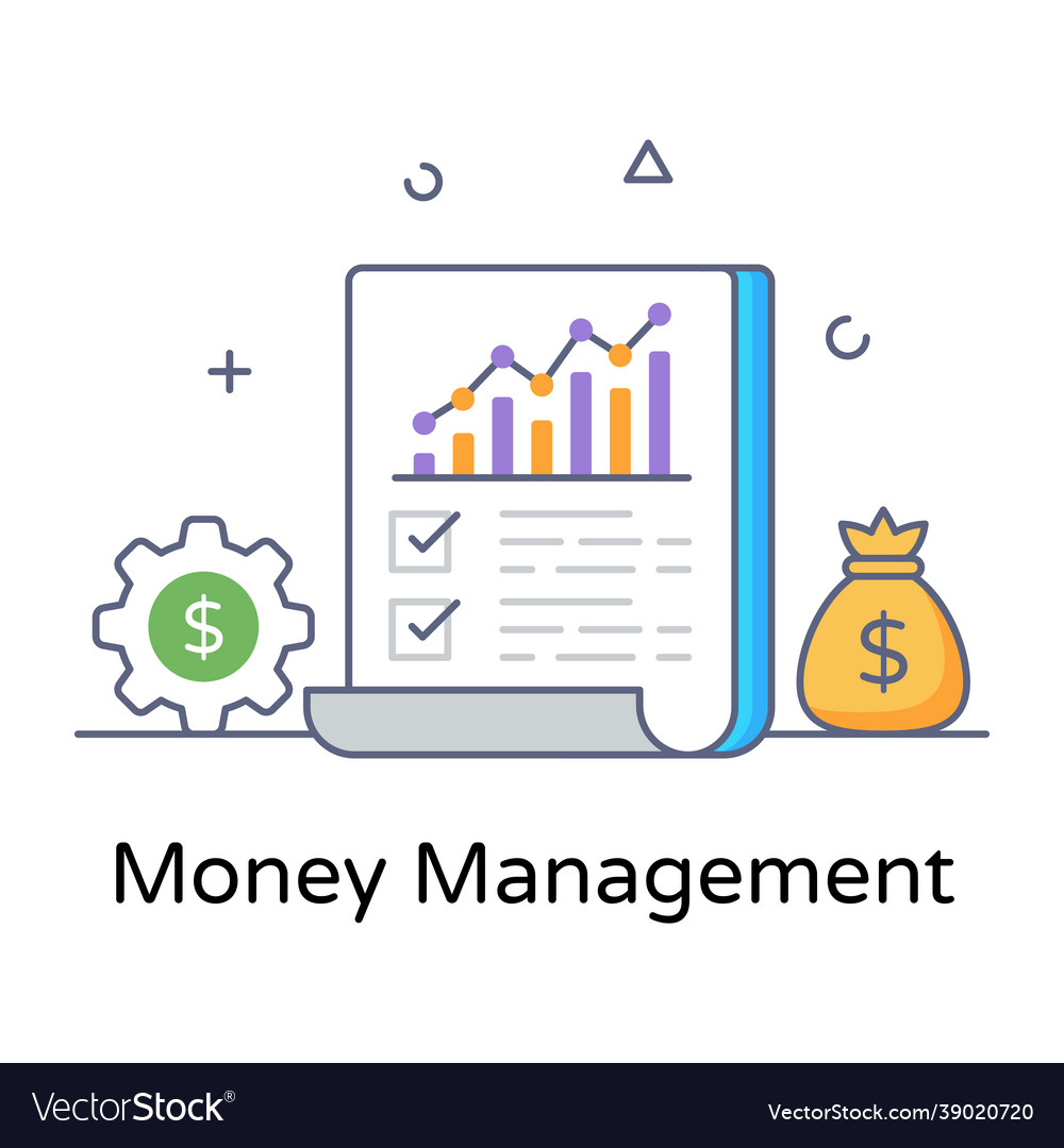 Money management Royalty Free Vector Image - VectorStock