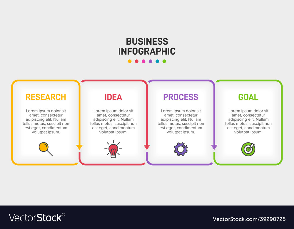 Infographic design with icons and 4 options Vector Image