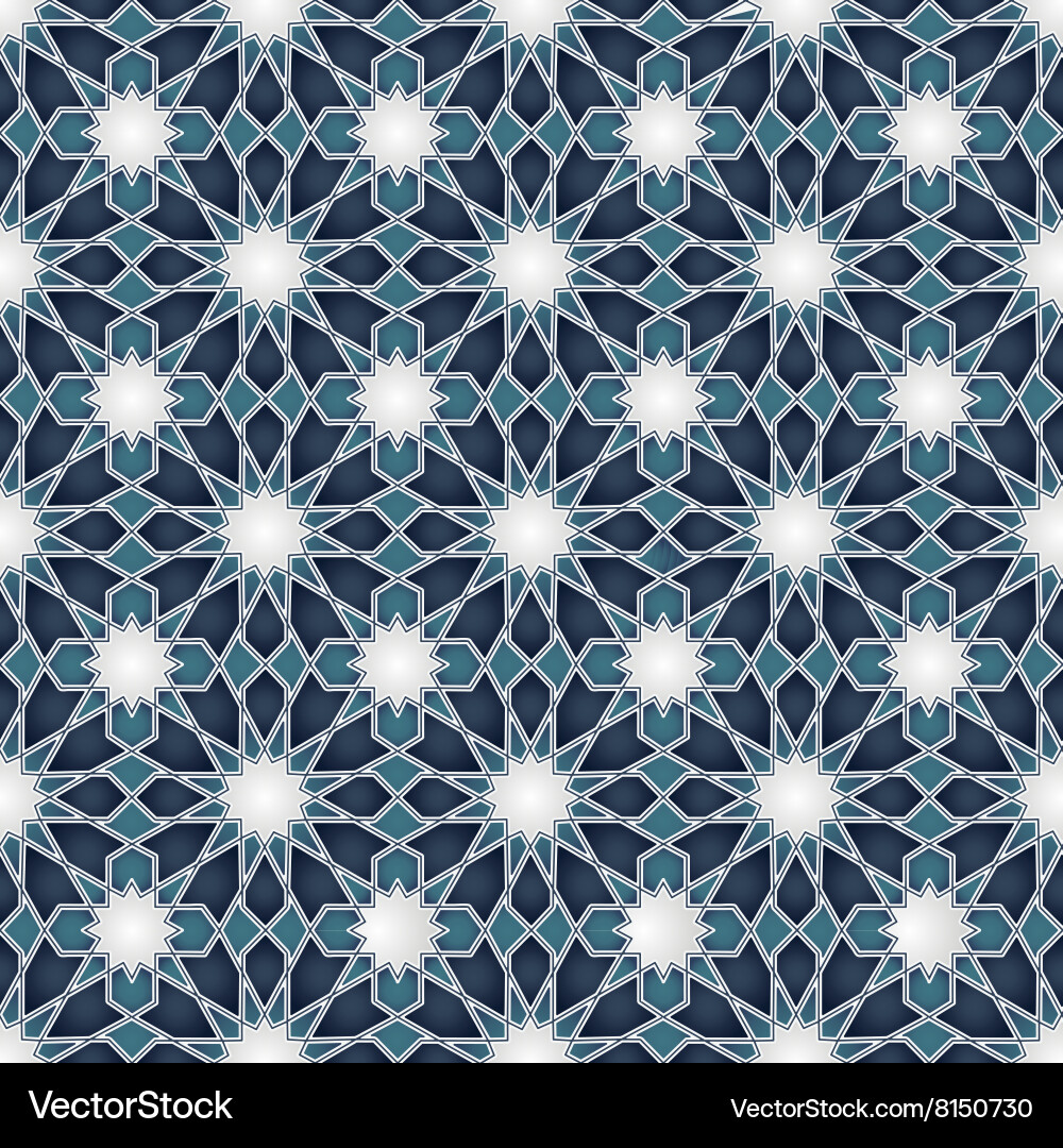 Arabic ornament seamless pattern Royalty Free Vector Image