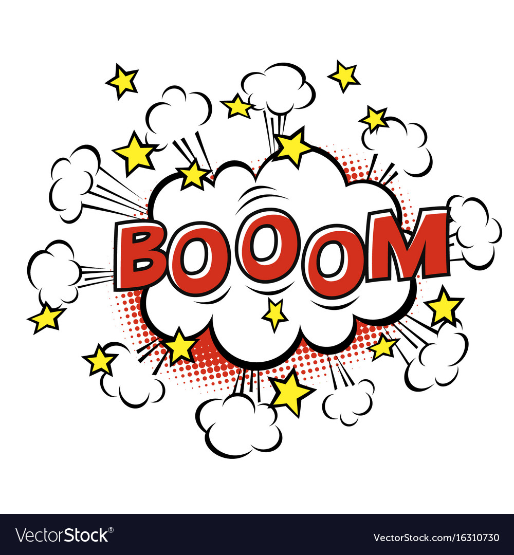 Boom phrase in speech bubble comic text bubble Vector Image Boom phrase in speech bubble comic text bubble Vector Image