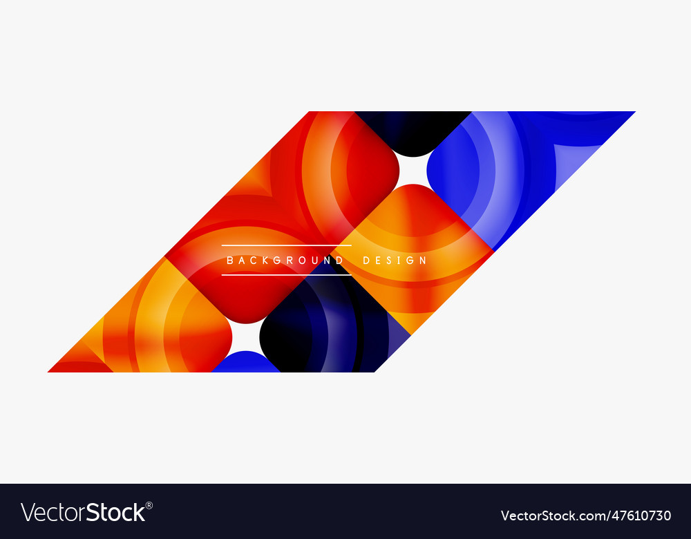 Circle abstract background wallpaper banner Vector Image