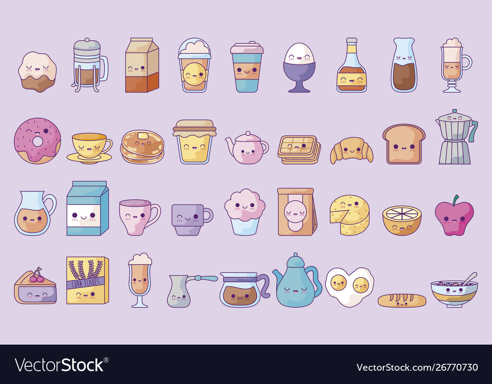 Kawaii frog icon cute animal graphic Royalty Free Vector