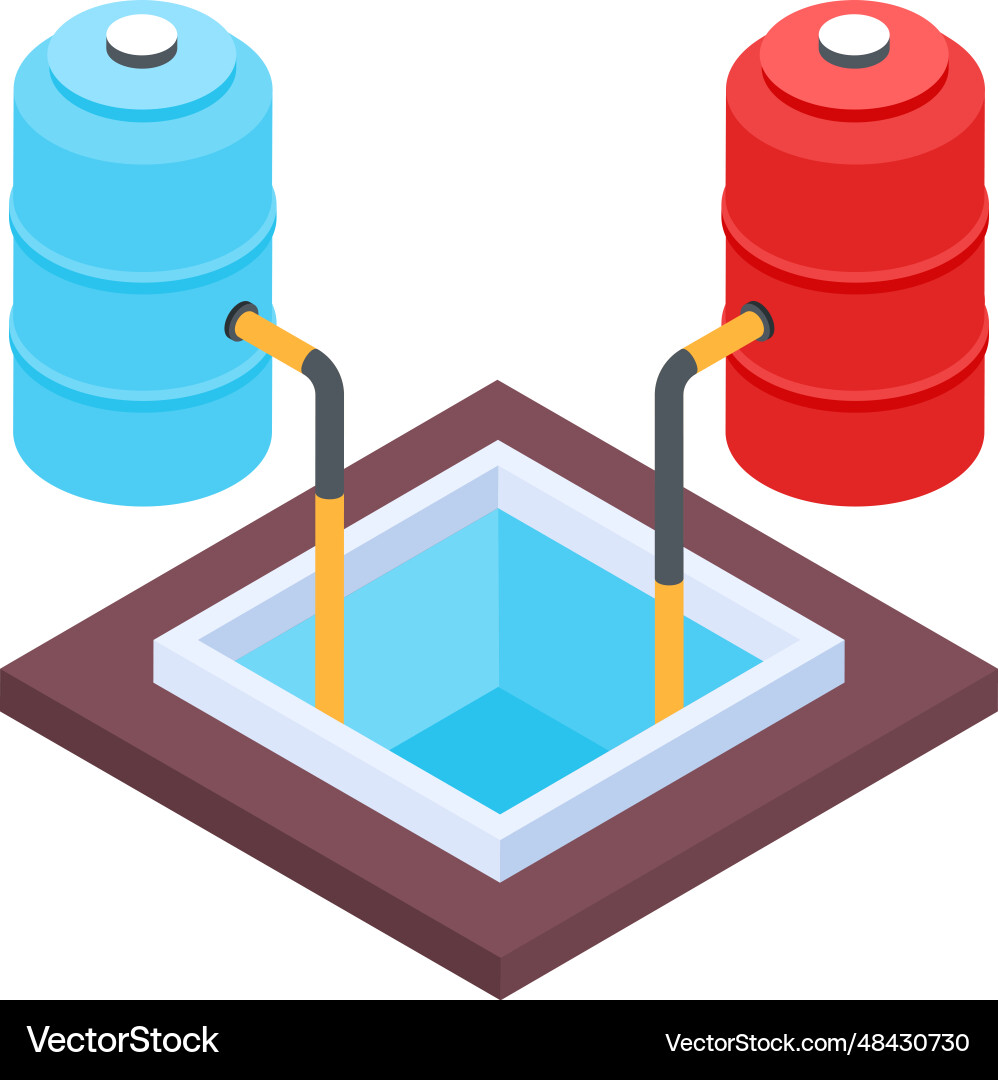 Factory isometric icon Royalty Free Vector Image