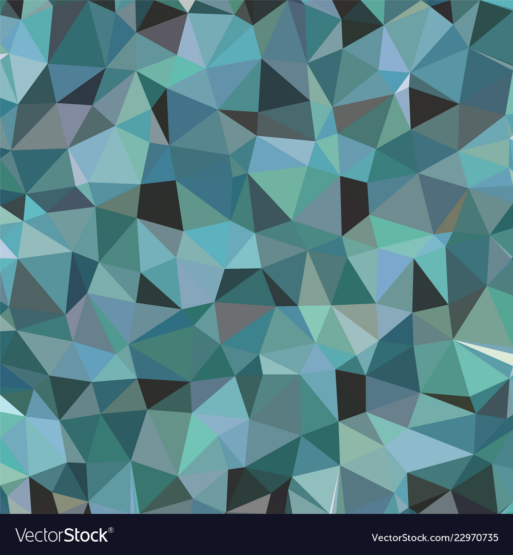 Cadet blue triangular low poly mosaic abstract Vector Image