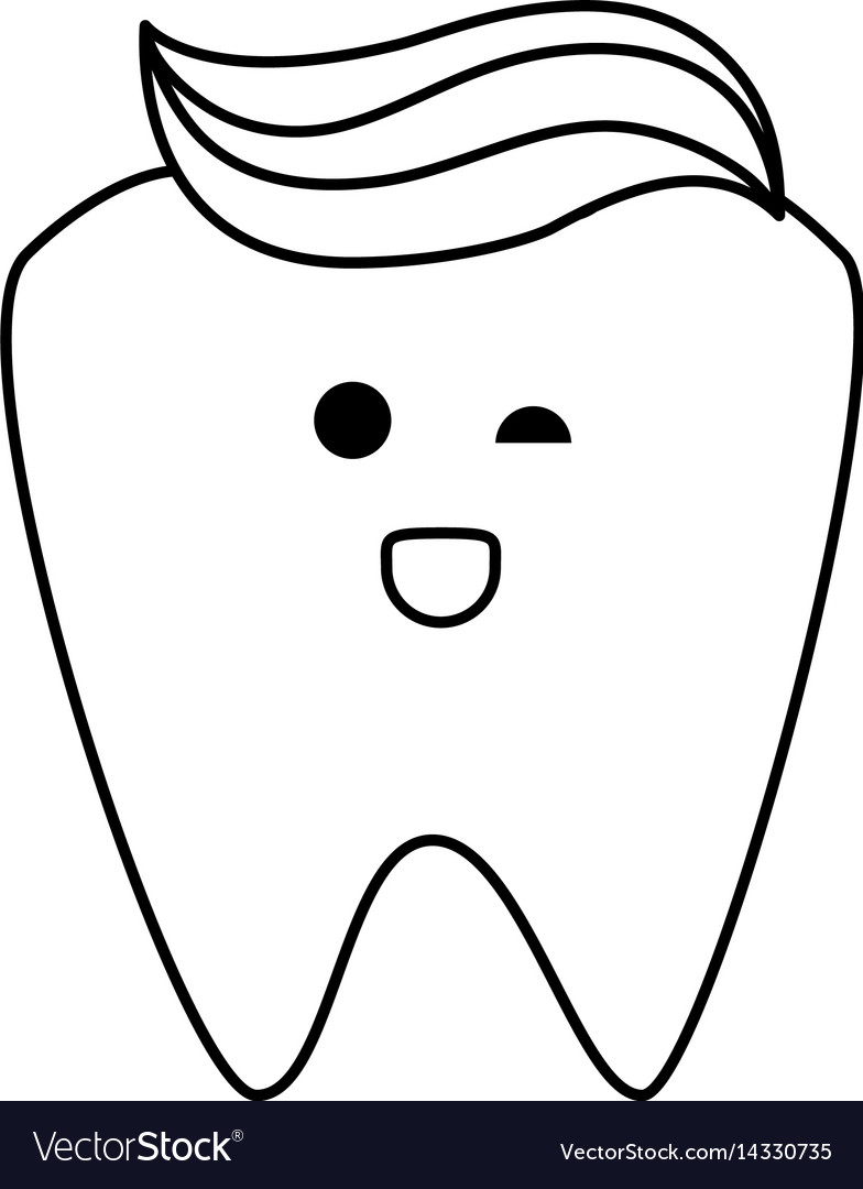 Dental care cartoon Royalty Free Vector Image - VectorStock