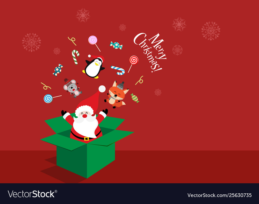 Cute Red Animated Merry Christmas Picture​