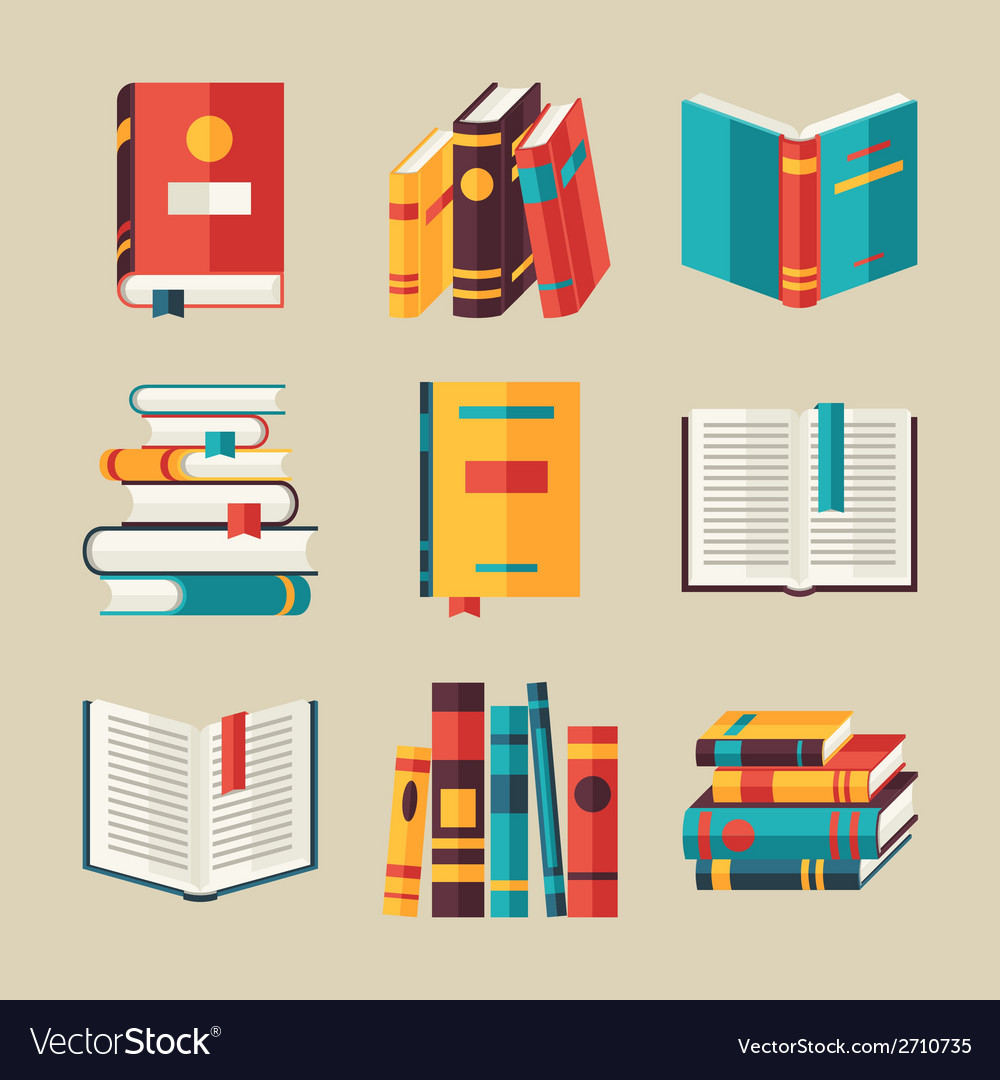 book flat design