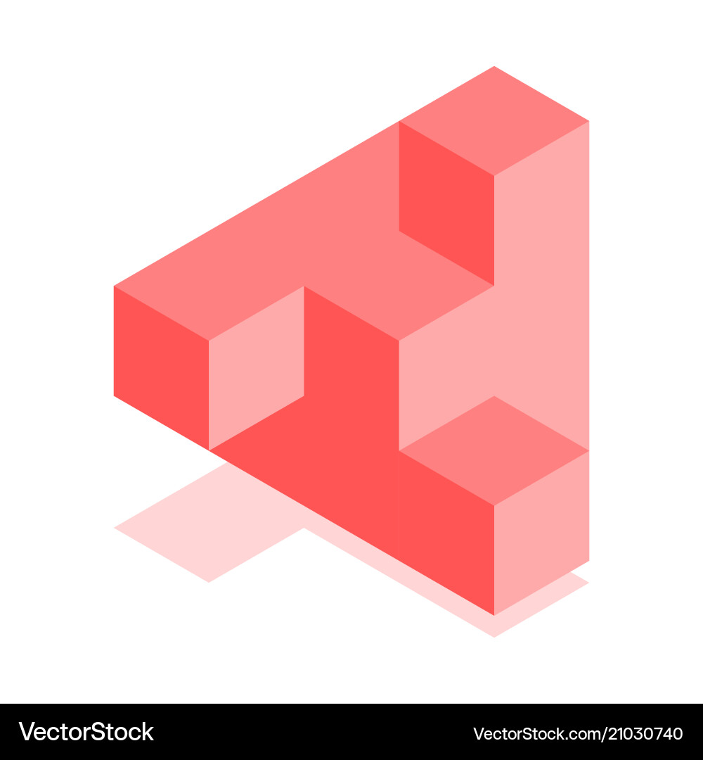 Abstract cubic icon isometric Royalty Free Vector Image