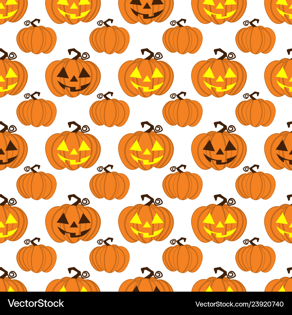 Halloween seamless pattern Royalty Free Vector Image