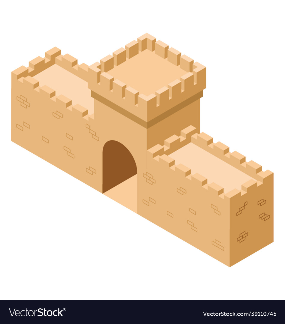 Castle passageway Royalty Free Vector Image - VectorStock