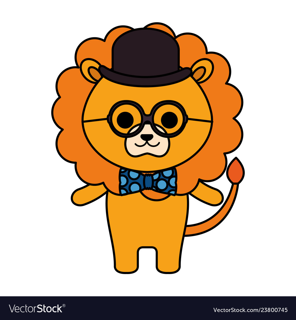 Cute Little Lion Character Royalty Free Vector Image