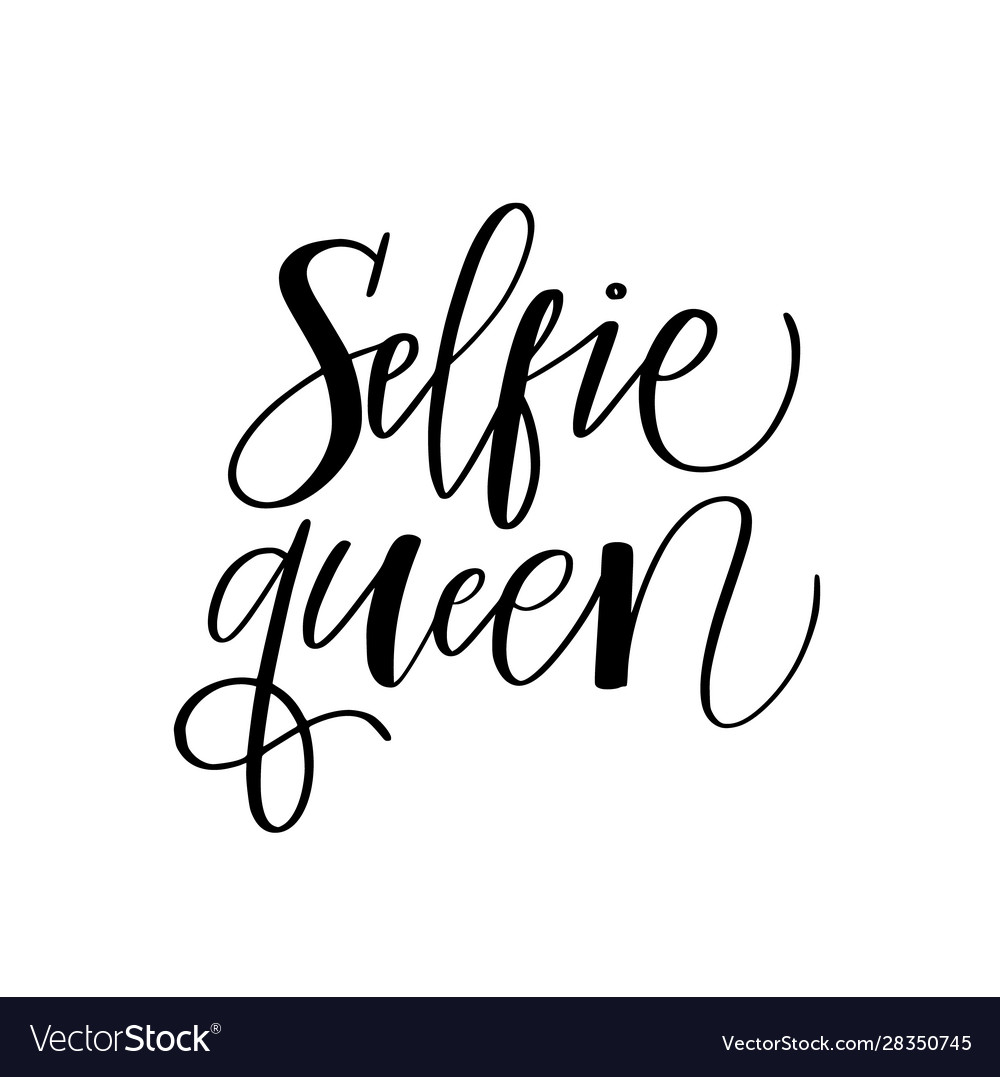 My queen calligraphy design Royalty Free Vector Image