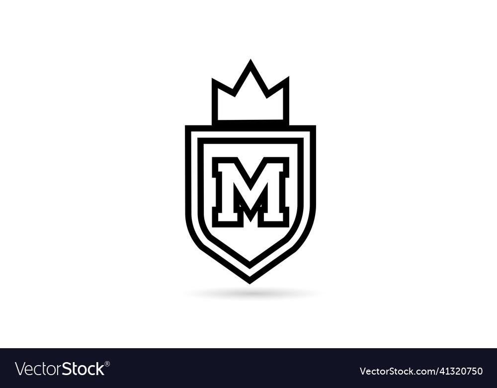 Black And White M Alphabet Letter Icon Logo Vector Image black-and-white-m-alphabet-letter-icon-logo-vector-image