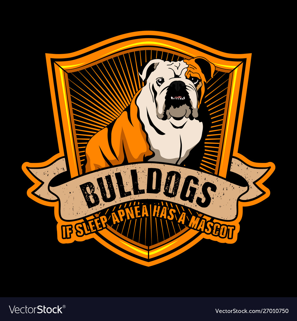 Bulldog quote and slogan good for poster design Vector Image