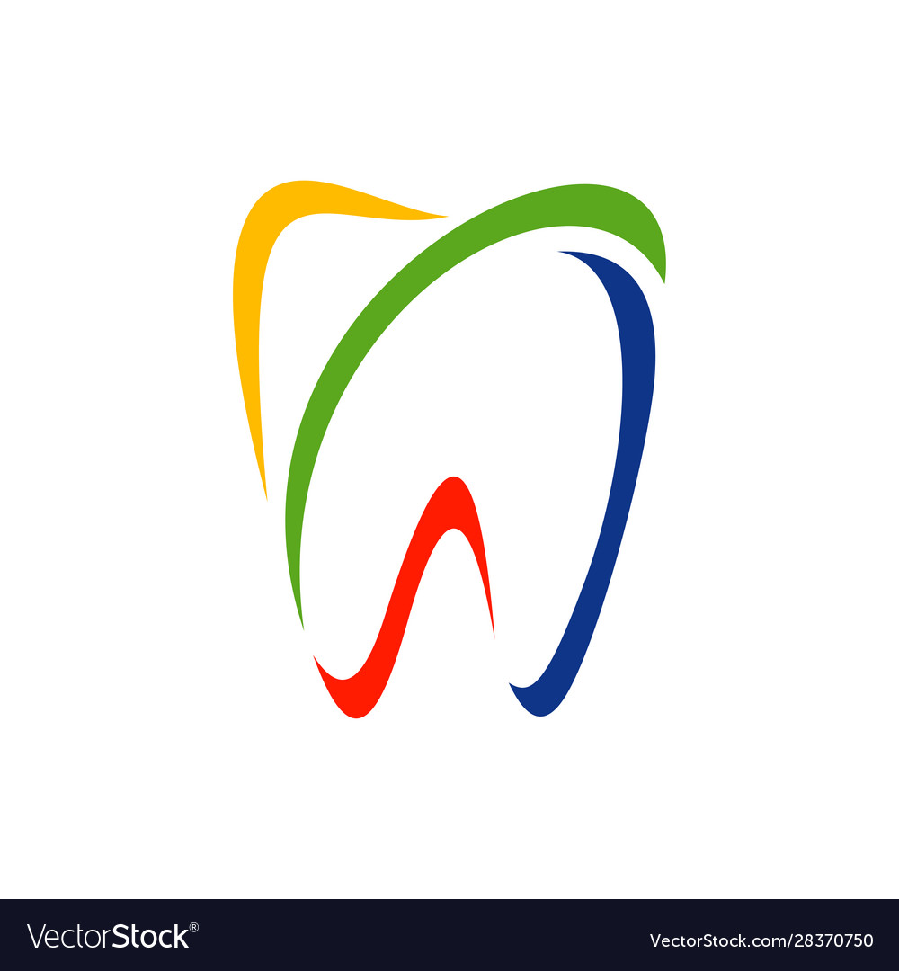 Dental logo design template creative dentist Vector Image