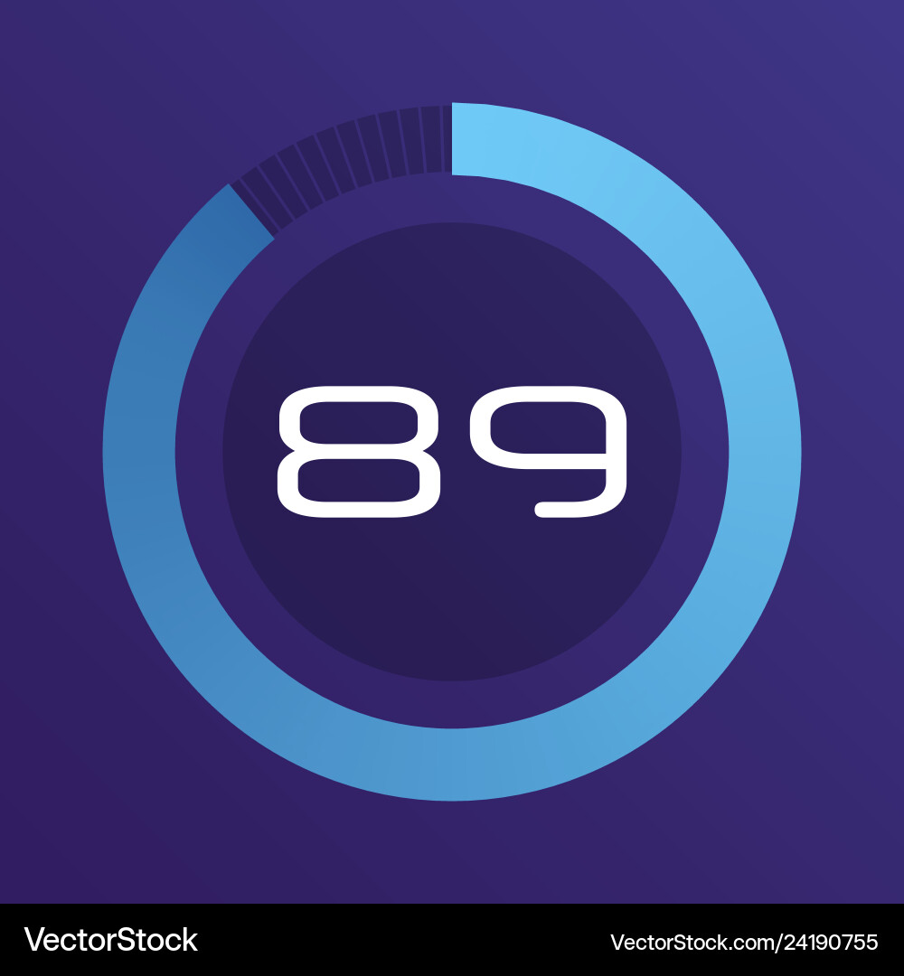 Circular interval timer Royalty Free Vector Image
