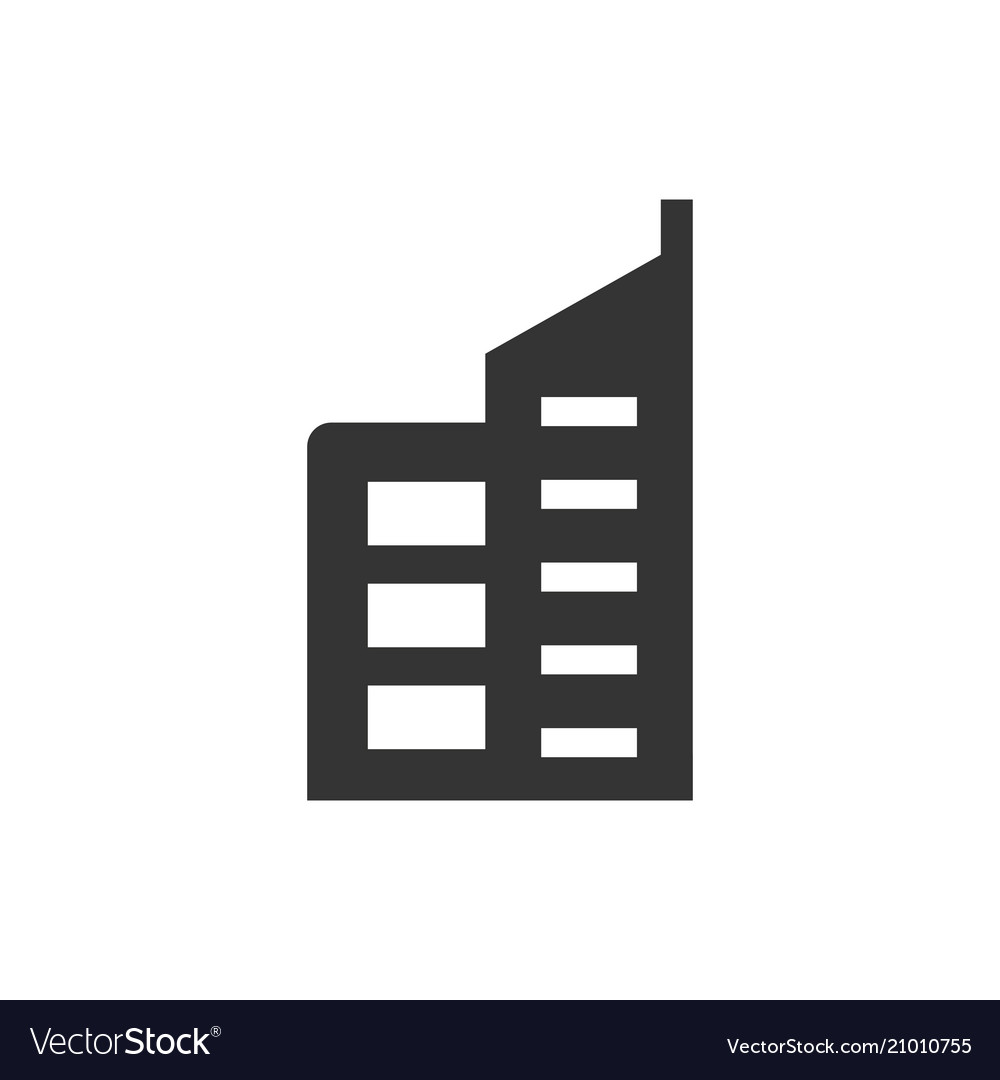 Commercial Building Icon Royalty Free Vector Image