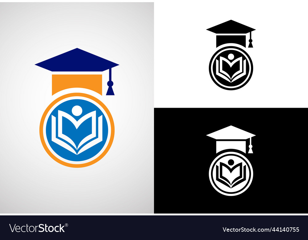 Education logo design template Royalty Free Vector Image