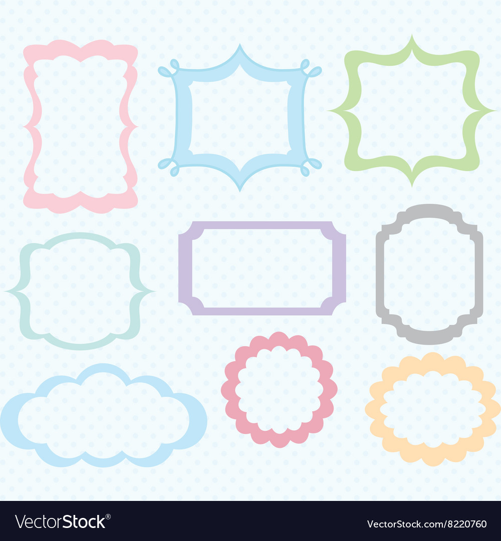 Digital Frames Collections Royalty Free Vector Image