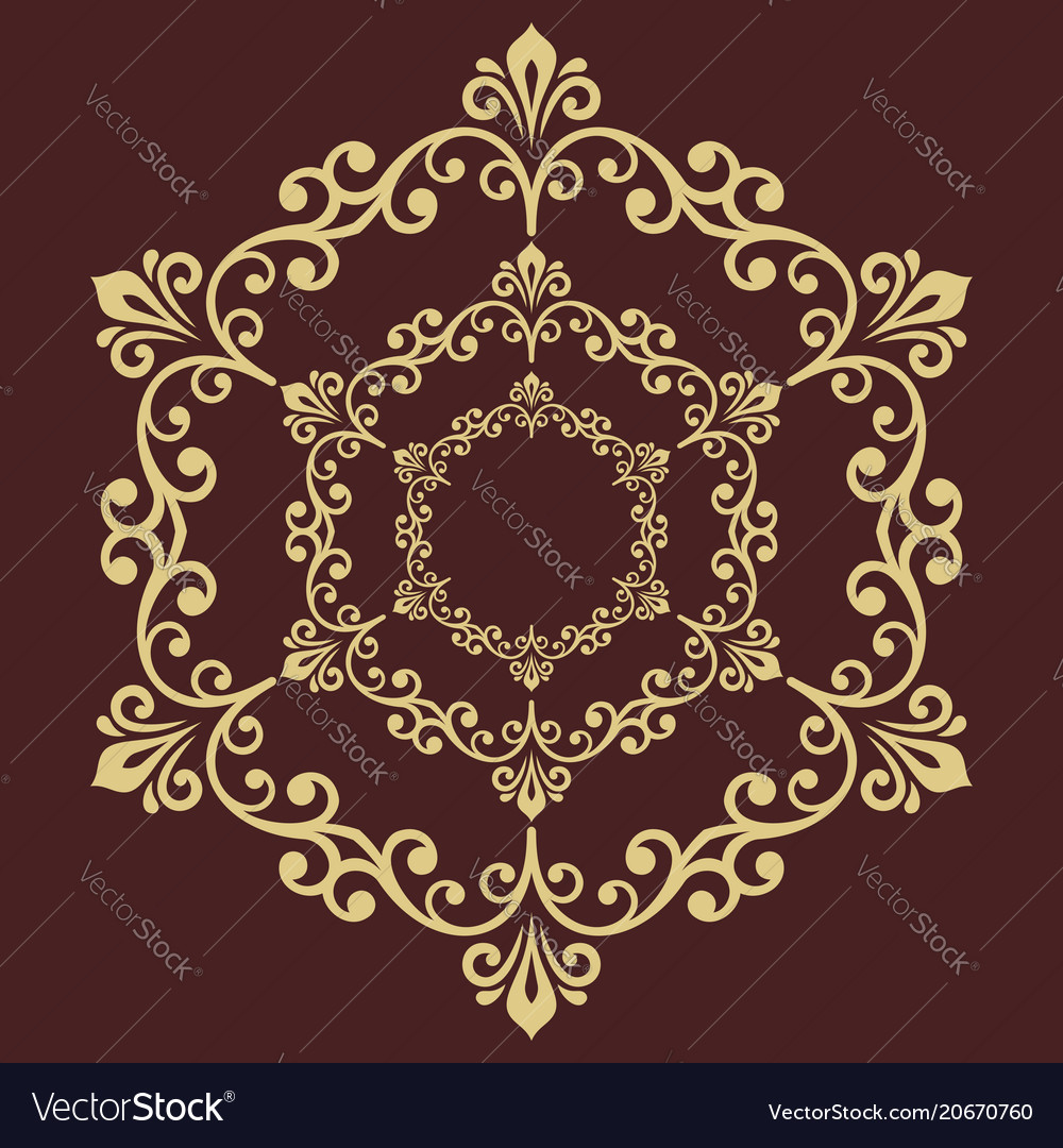 Elegant ornament in classic style Royalty Free Vector Image