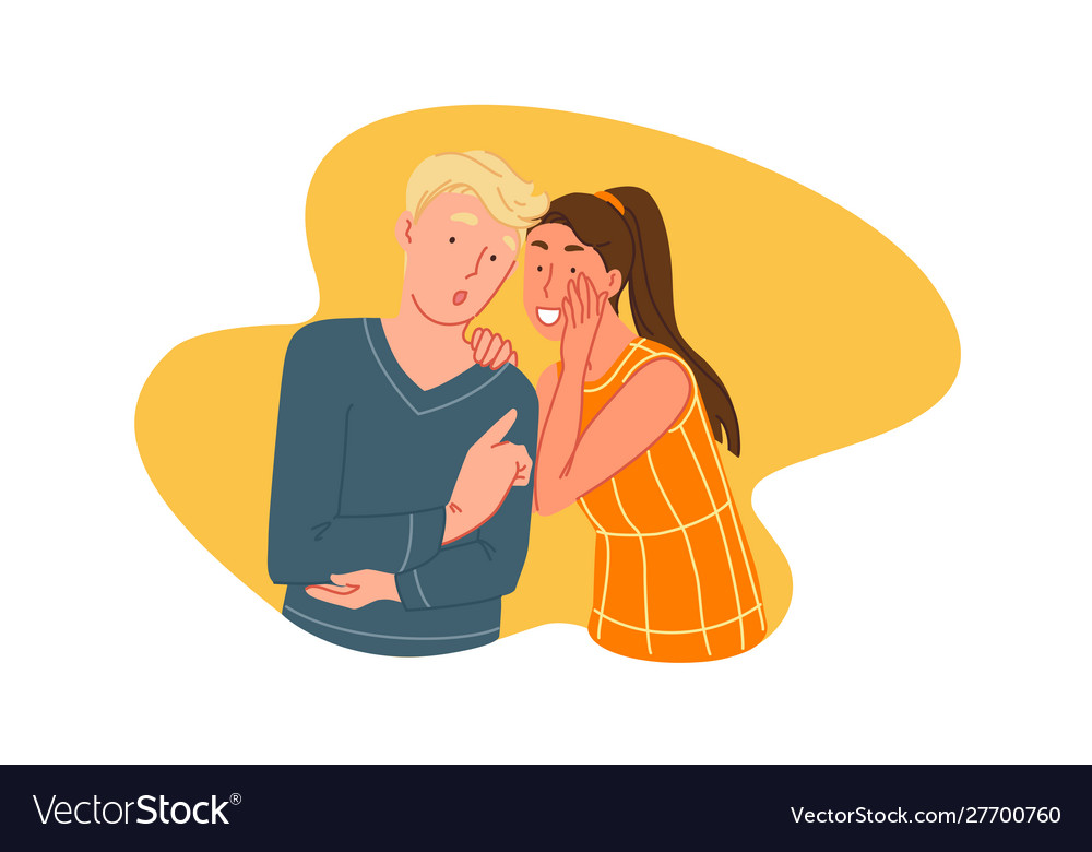 Rumors Spread Gossiping Concept Royalty Free Vector Image