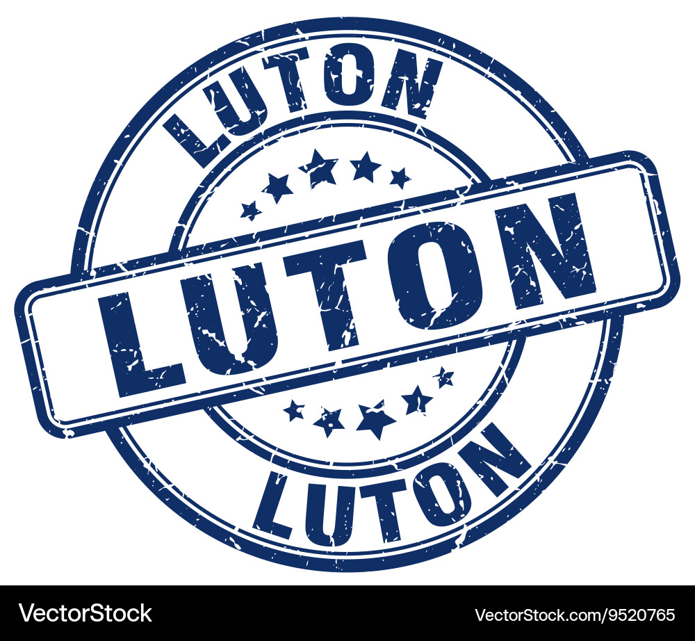 Luton stamp Royalty Free Vector Image - VectorStock