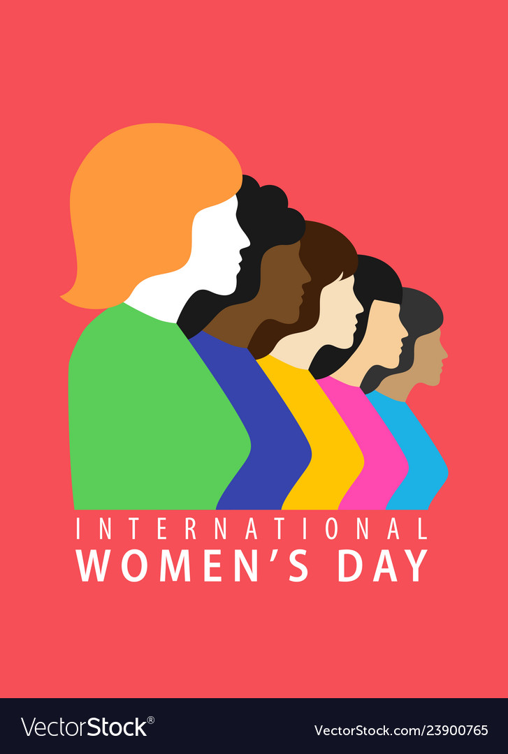 March 8 happy international women day Royalty Free Vector