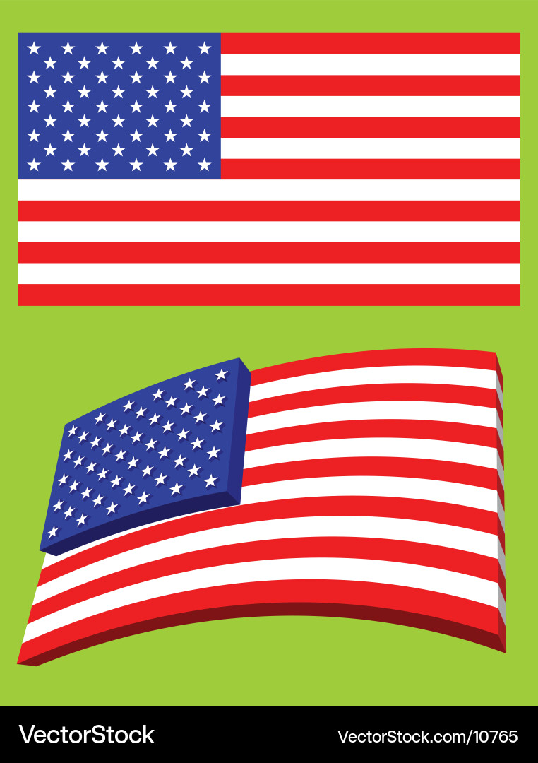 Usa flag Royalty Free Vector Image - VectorStock