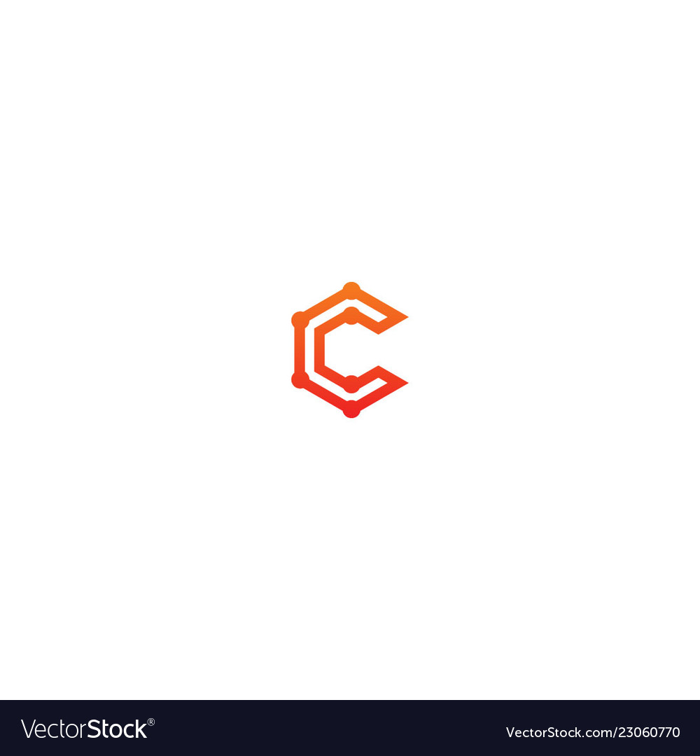 C technology sign business logo