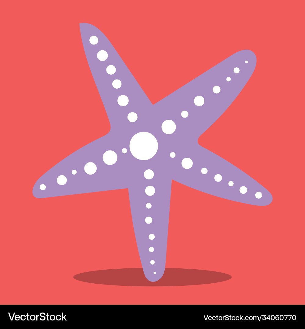 Little Mermaid Starfish 09 Royalty Free Vector Image