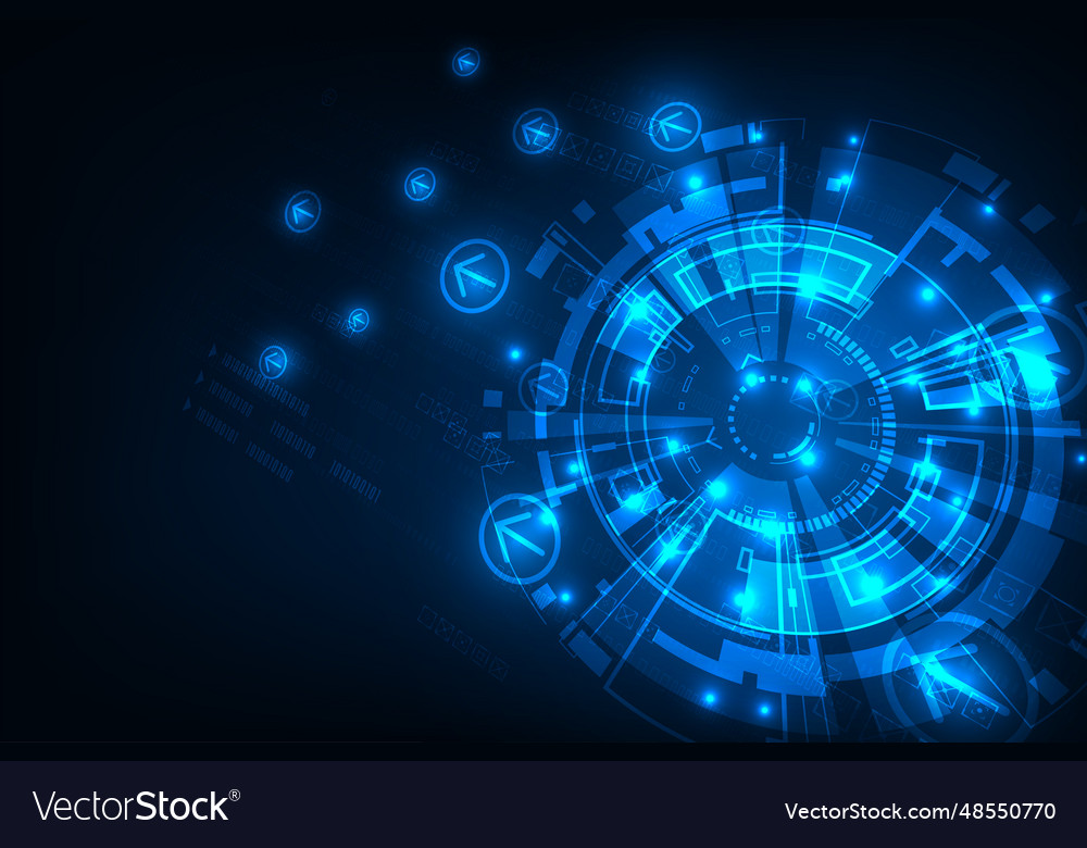 Tech circuit hi-tech commucation futuristic Vector Image