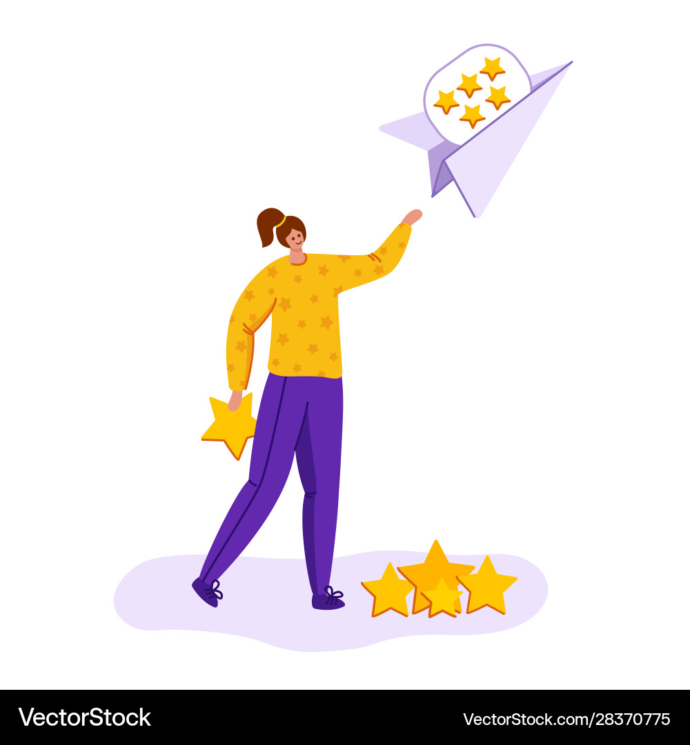Customer feedback concept Royalty Free Vector Image
