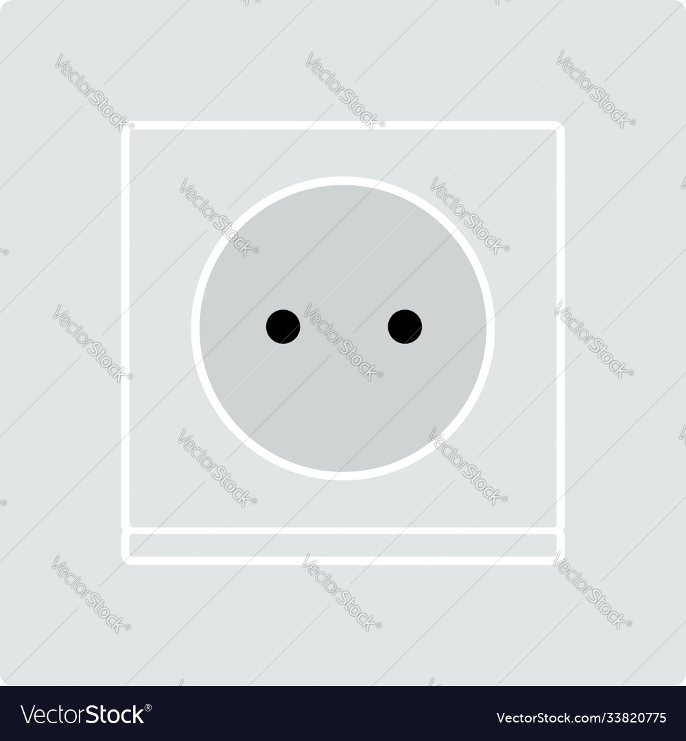 Europe electrical socket icon Royalty Free Vector Image