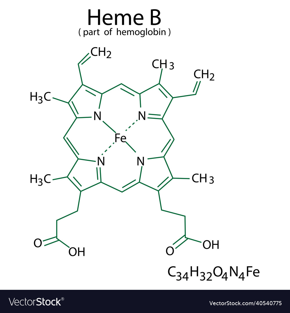 Hemoglobin b chemical formula cell of blood