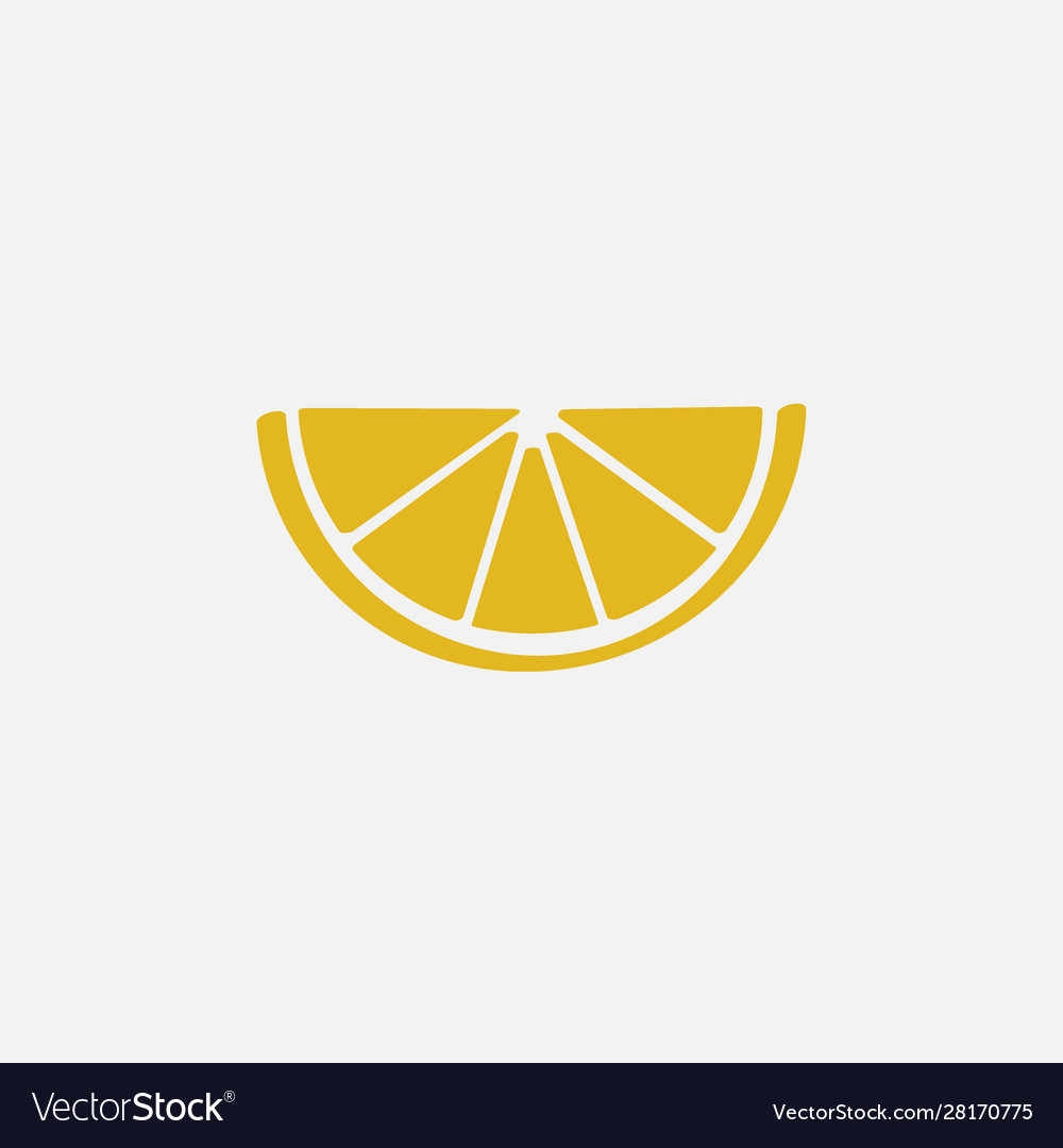 Lemon Fruit Logo Design Citrus Icon Royalty Free Vector 3668