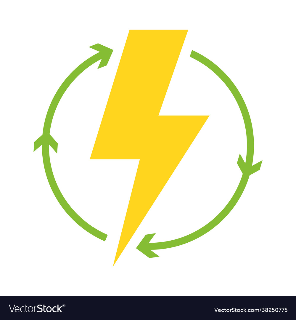 Renewable energy symbol Royalty Free Vector Image