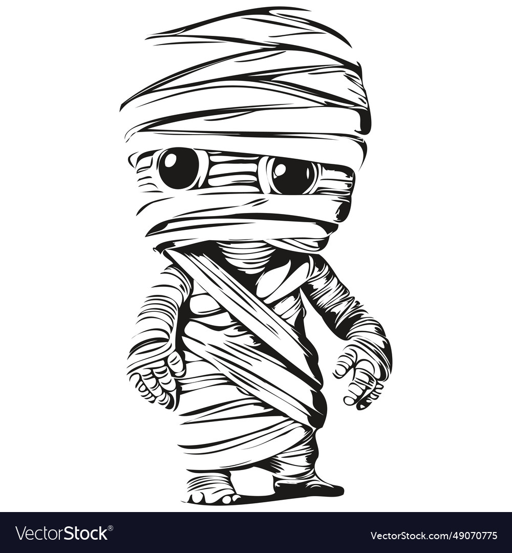 Vintage Tombs Mummy Image Royalty Free Vector Image