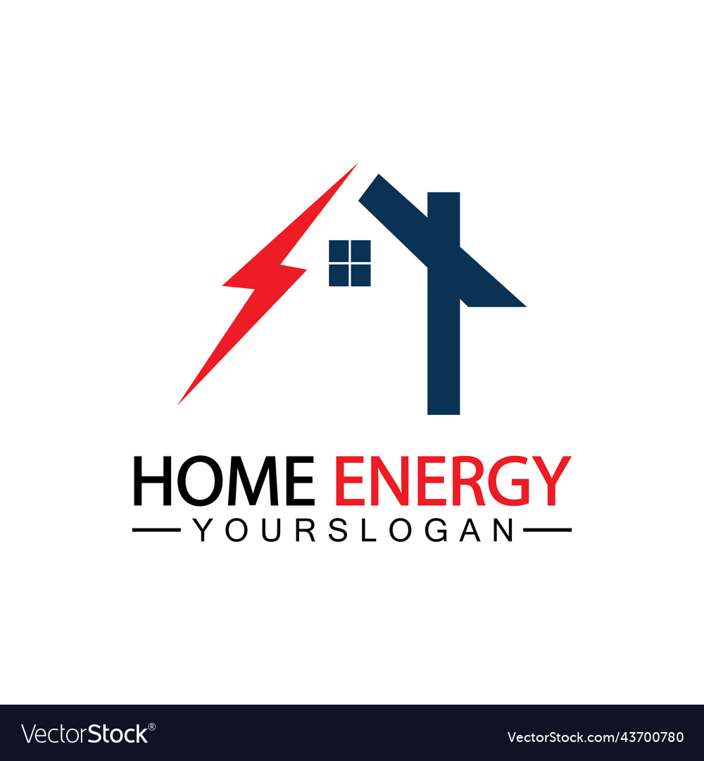 Home power energy logo icon symbol design Vector Image