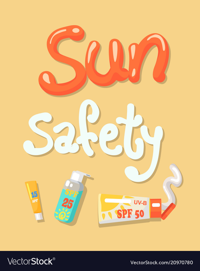 sun-safety-poster-elements-royalty-free-vector-image