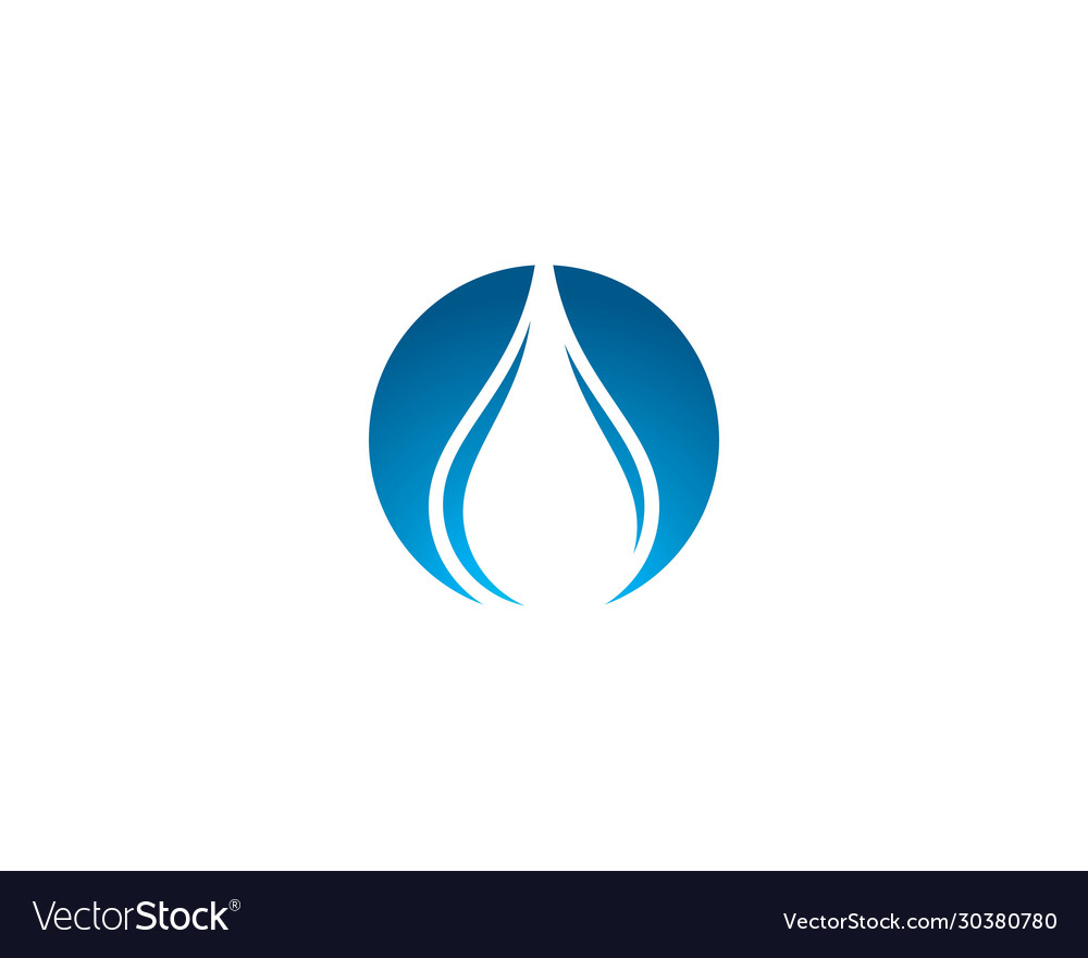 Water drop symbol Royalty Free Vector Image - VectorStock