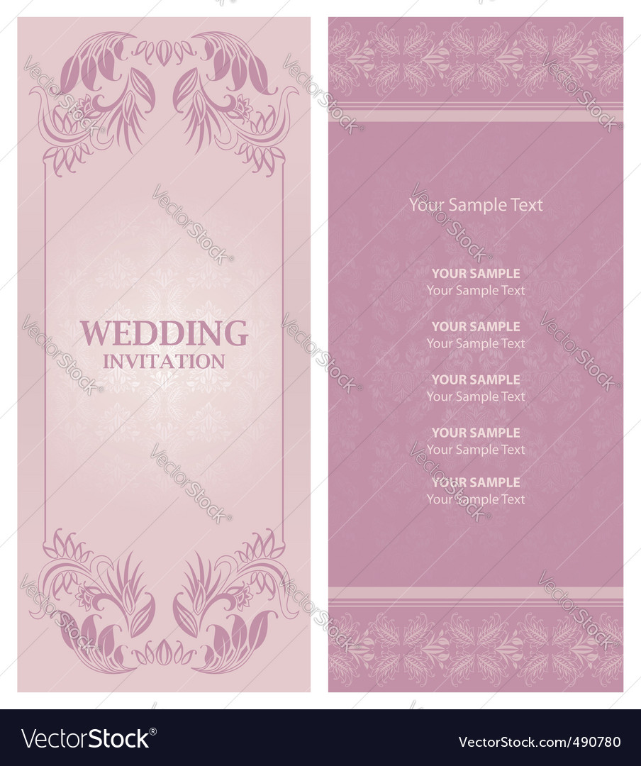 Wedding invitation background Royalty Free Vector Image