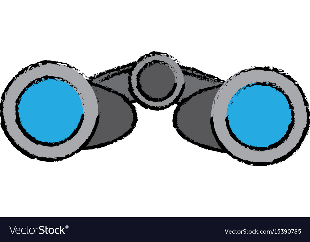 Binoculars business element optic and lens theme Vector Image