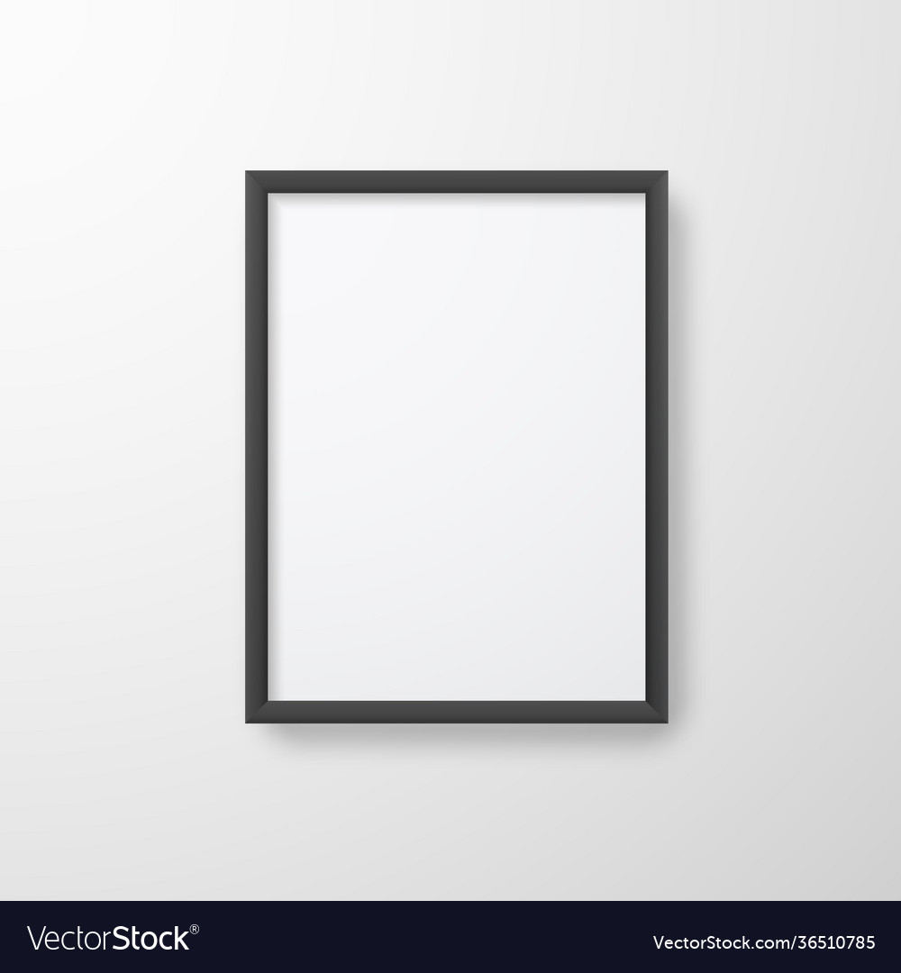 Photo frame for picture poster or picture Vector Image