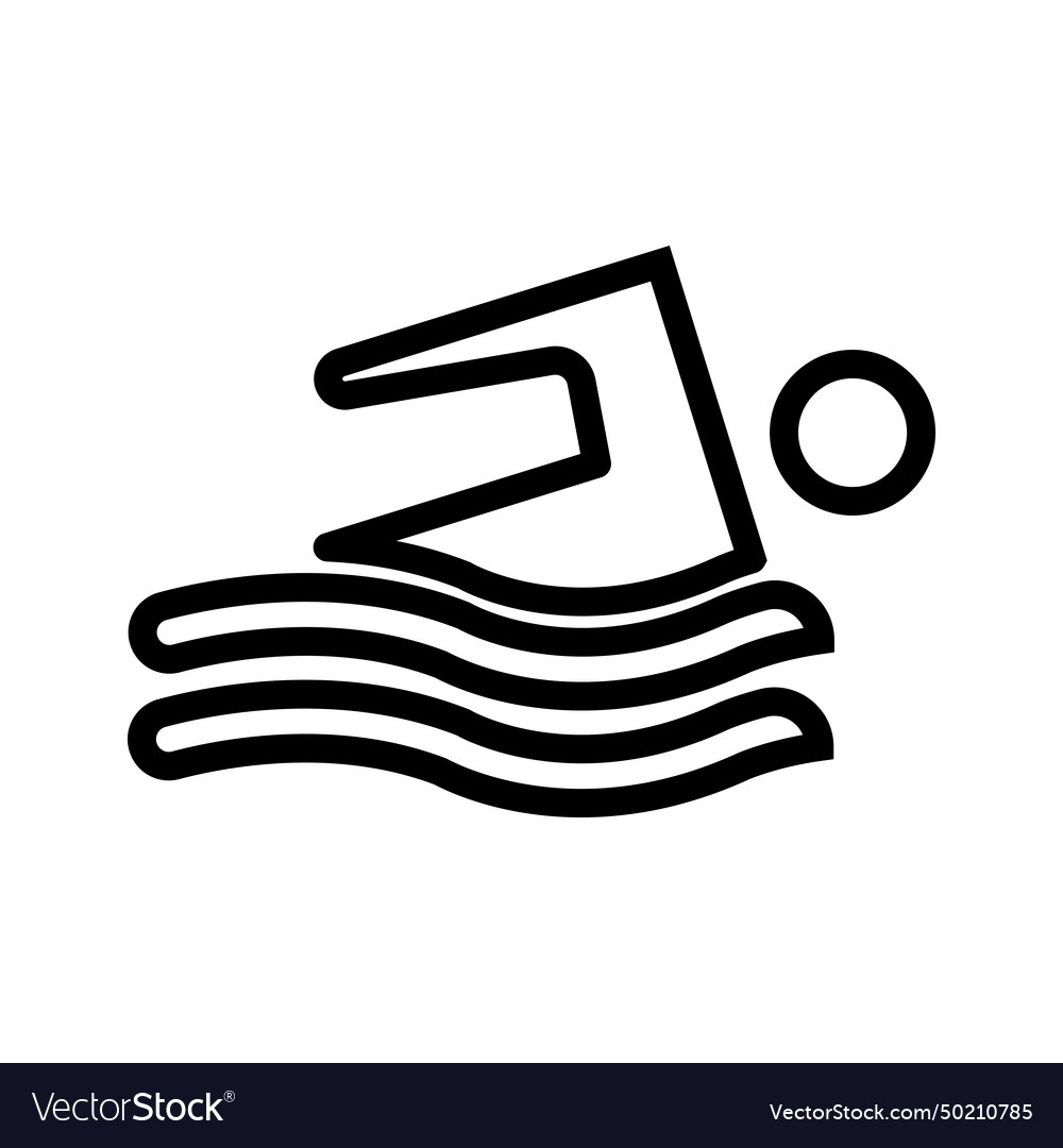 Swim icon Royalty Free Vector Image - VectorStock