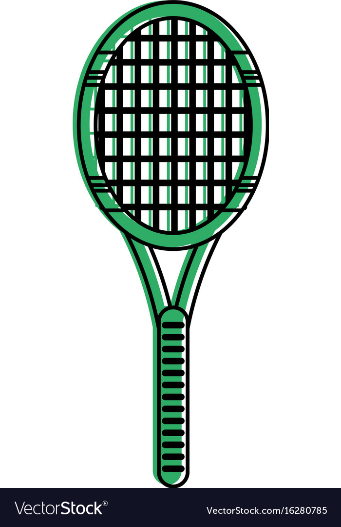 Tennis racquet icon image Royalty Free Vector Image