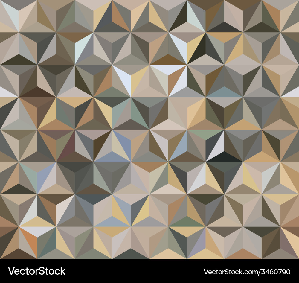 Brown seamless triangle abstract background Vector Image