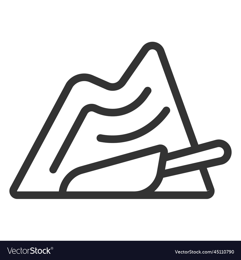 Ground coffee and spatula Royalty Free Vector Image